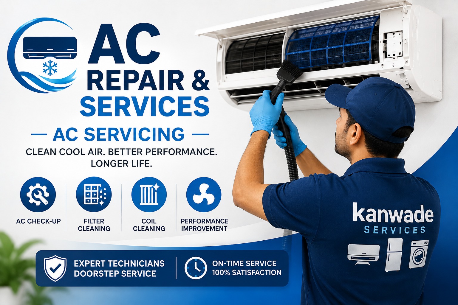 AC servicing and cleaning