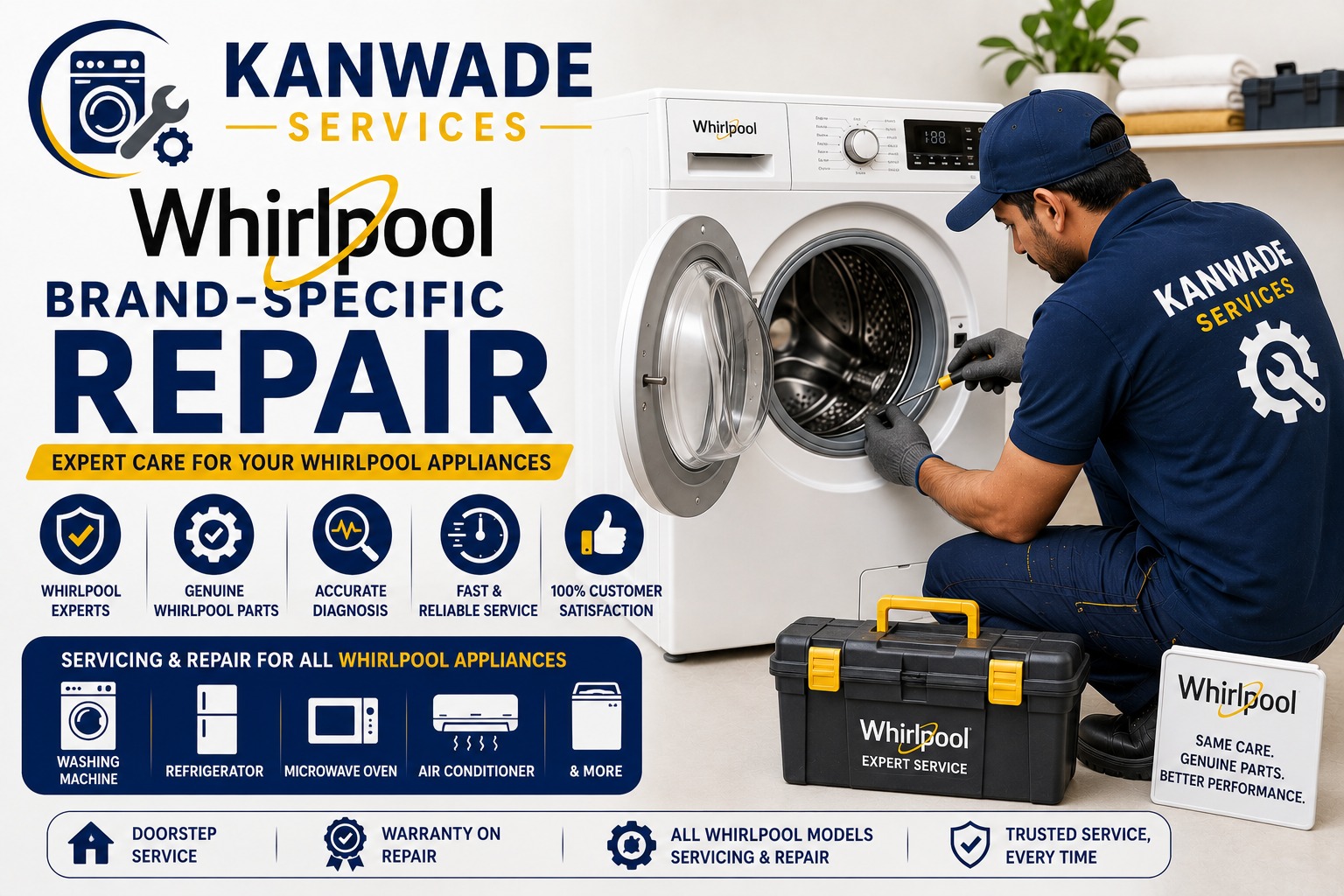 Whirlpool washing machine repair service